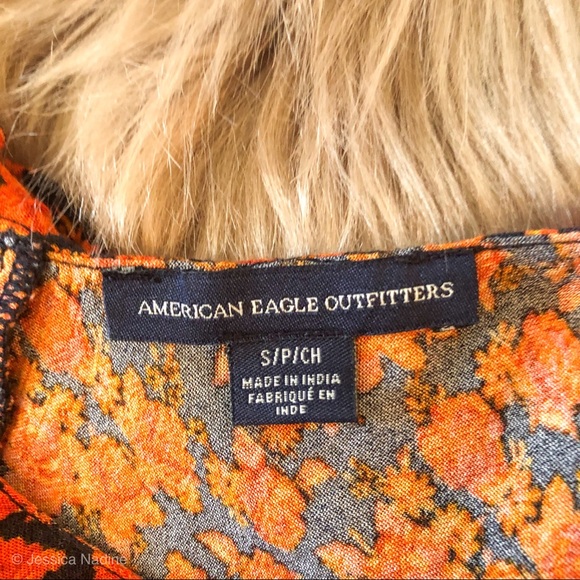 AMERICAN EAGLE OUTFITTERS / Floral Mini Dress - Picture 7 of 8